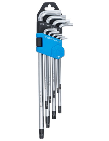 Trusa torx 9 buc lungi T 10 - 50 cu gaura