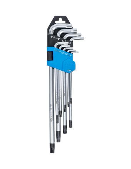 Trusa torx 9 buc lungi T 10 - 50 cu gaura