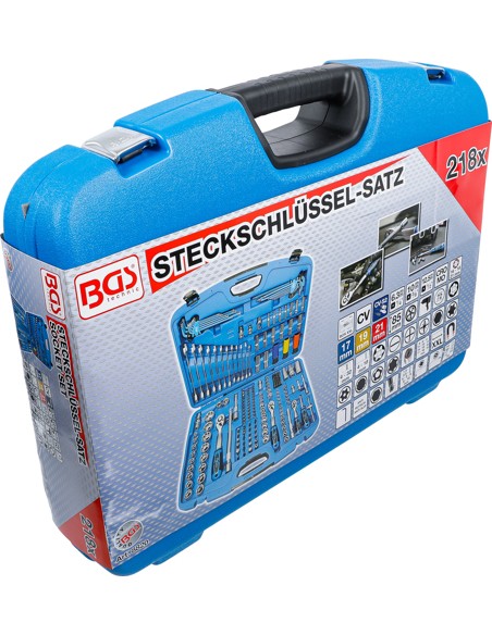 Trusa tubulare 1/2", 3/8" si 1/4" 218 BUC