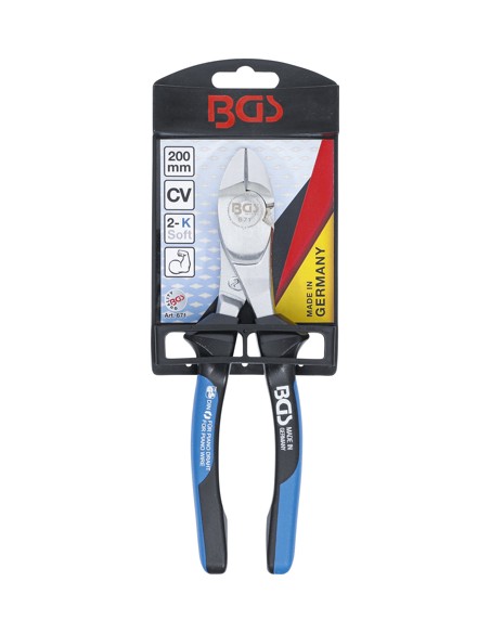 Cleste de forta cu taietura laterala, pentru coarda de pian de 200 mm