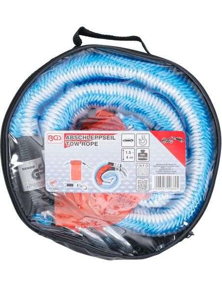 Cablu de remorcare,  max. 2000 kg ,1,5 - 4 m