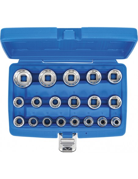 Set chei tubulare Gear Lock , 12,5 mm (1/2") ,| 19 piese