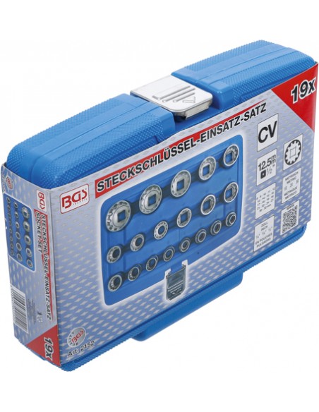 Set chei tubulare Gear Lock , 12,5 mm (1/2") ,| 19 piese