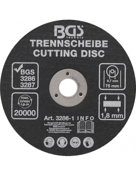 Disc taiere 75 x 1.8 x 9.7 mm