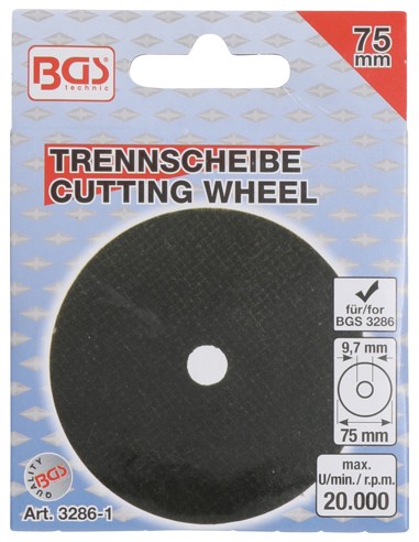 Disc taiere 75 x 1.8 x 9.7 mm
