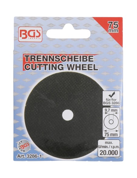 Disc taiere 75 x 1.8 x 9.7 mm