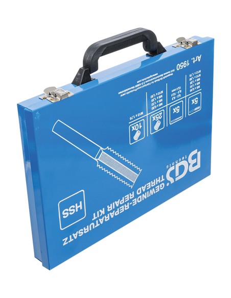 Set reparatie filete , M5 - M12 , 130 piese