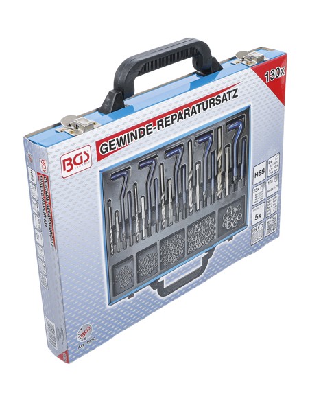 Set reparatie filete , M5 - M12 , 130 piese