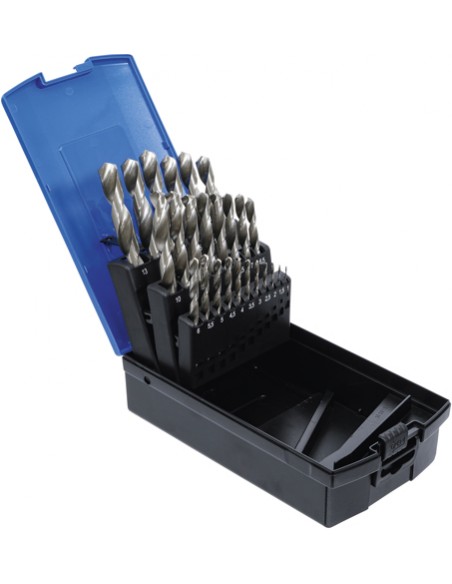 Set burghie spiralate | HSS | Ø 1 - 13 mm | 25 piese