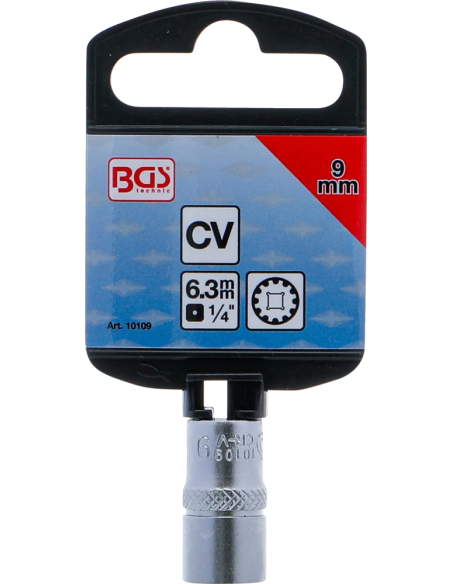 Cheie tubulara Gear Lock | 6,3 mm (1/4") | 9 mm