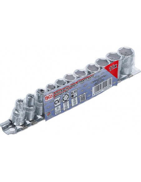 Set chei tubulare 6 colturi, 6,3 mm (1/4 ") marimi in toli, 11 piese