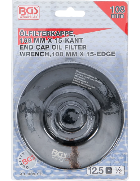 Cheie filtre de ulei | 15 laturi | Ø 108 mm | pentru Iveco, Renault, Scania, Volvo