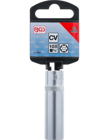 Cheie tubulara 6 colturi, lunga | 10 mm (3/8")...